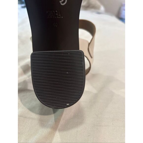 Zara Leather Cage Sandals - Picture 7 of 8